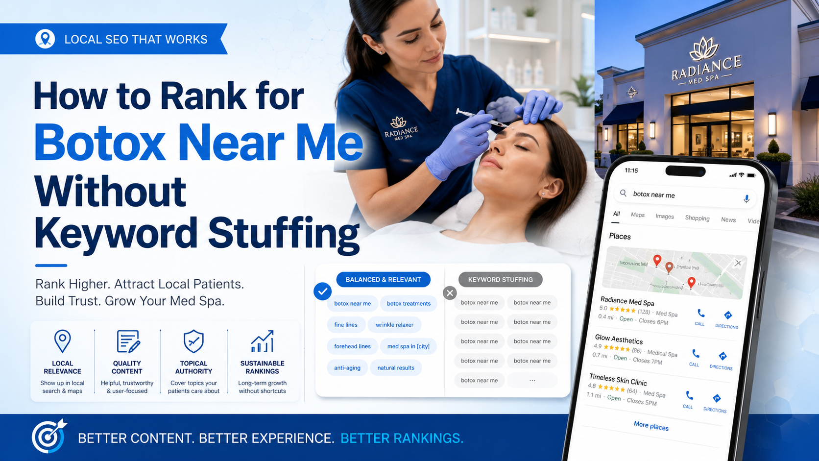 How to Rank for Botox Near Me Without Keyword Stuffing article preview by Vistrane